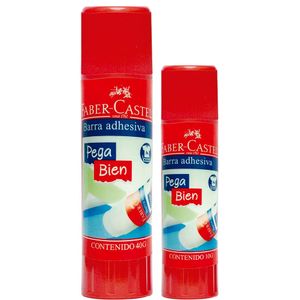 Pegante en barra Faber Castell x40gr + Pegante en barra x10g