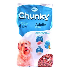 Alimento perros Chunky adultos-bolsa 2 kilos