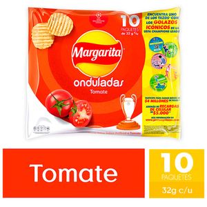 Papas Fritas Onduladas Tomate Margarita 10 Und x 320g