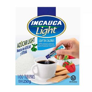Azúcar Incauca light Display 100 tubipaks