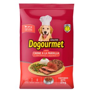 Alimento Dogourmet para perros carne parrilla adultos x2kg