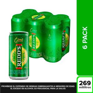 Cerveza Redd’s lata sixpack x269ml