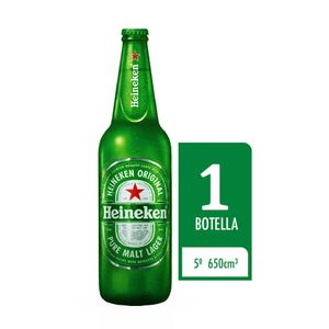 Cerveza Heineken botella x650ml