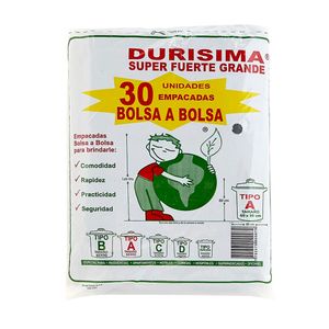 Bolsa Durisma tipo a x 30 unds