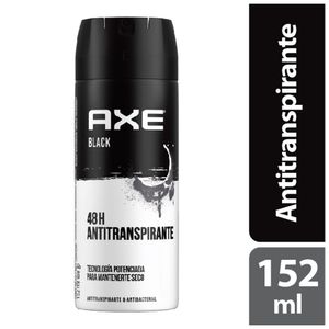 Antitranspirante en aerosol Axe black x 90 g
