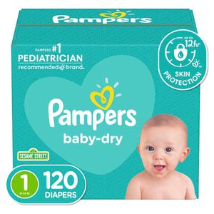 Pañales Pampers Baby-Dry Etapa 1 x120Und