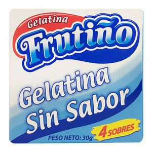 Gelatina frutiño sin sabor x 30g