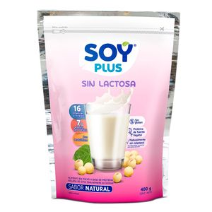 Bebida de soya Soy Plus natural sin lactosa en polvo x400g