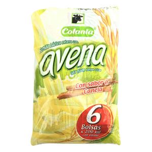 Avena Colanta canela bolsa x6und x200ml c-u