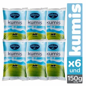 Kumis Alpina bolsa x6und x150g c-u