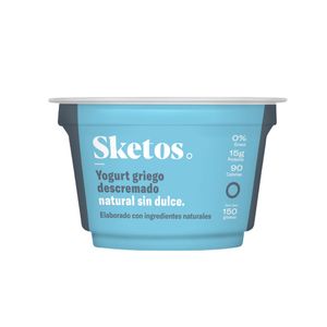 Yogurt griego Sketos natural sin dulce x150g