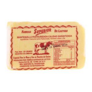 Mantequilla Superior pasteurizada x125g