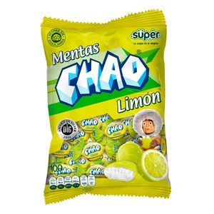 Menta Chao limón bolsa x 100 und x 380 g peso neto