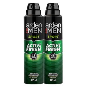 Desodorante Arden For Men antitranspirante sport aerosol x2und x165ml c/u