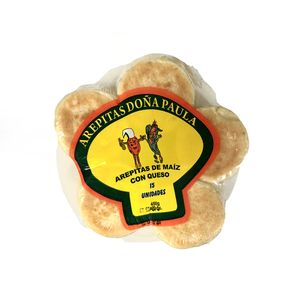 Arepitas de maíz Doña Paula con queso x15und x450g