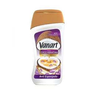 Shampoo vanart anti esponjado coco keratina x600ml