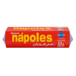 Huevos AA - AAA rojos Nápoles libres jaula x12und