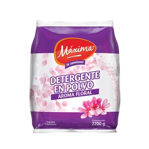 Detergente maxima floral polvo x2200g