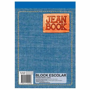 Block jean book carta cuadriculado jean book
