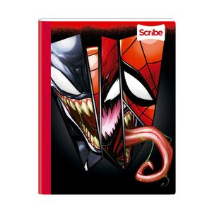 Cuaderno cosido grande Spiderman 100 hojas doble línea Scribe