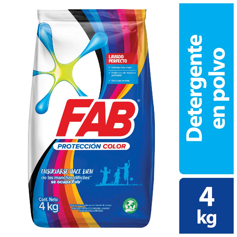 Oferta Detergente Fab ultra flash polvo vibra color x 6kg en Jumbo
