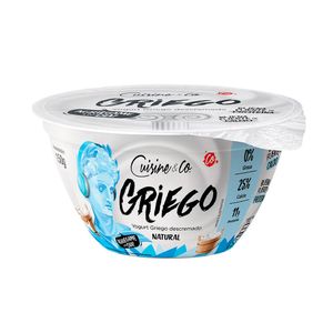 Yogurt griego Cuisine&Co descremado natural x150g