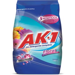 Detergente ak1 floral polvo x3900g