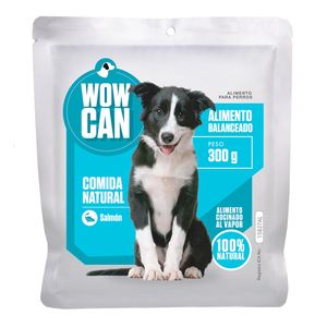 Alimento Wow Can salmón para perro x300g