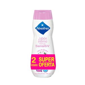 Jabón intimo Nosotras diarios sensitivo-v x2 unidades x200ml