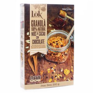 Granola Lok 100% natural nibs cacao chocolate x350g