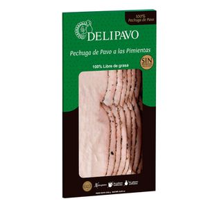 Pechuga Delipavo de pavo a las pimientas x 250g