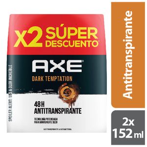 Desodorante Axe dark antitrans spray x2und x152ml c-upr.esp