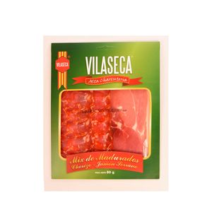 Mix chorizo jamón serrano Vilaseca x 80g