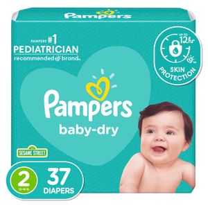 Pañales Pampers Baby-Dry Etapa 2 x37Und