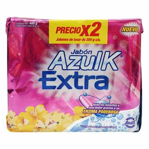 Jabón Azulk extra barra x 2unds x 200g c-u
