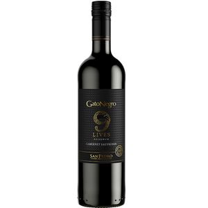Vino gatonegro 9 lives reserve cab.sauv botx750ml
