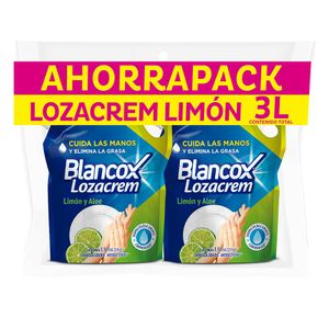 Lavaloza Blancox Lozacream limón aloe x2und x1.5L c-u