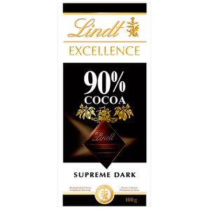 Chocolate Lindt excelencia súper oscuro x 100g