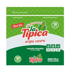 Arepas La Típica Mini Tela x10und x700g