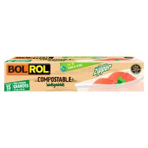 Bolsas Bol Rol biodegradable grandes 27cm x 28cm x 15 und