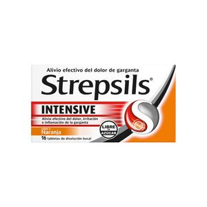 Antiinflamatorio Strepslis intensive naranja x16 tabletas