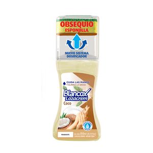 Lavaloza Blancox loza crema coco dosificador x850ml esponjilla