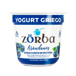 Yogurt griego Zorba arándanos x135g