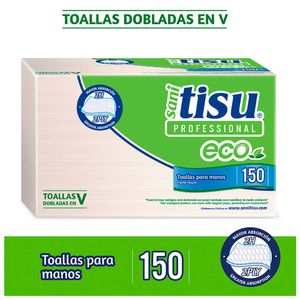 Toalla Sanitisu manos eco desechable x150und