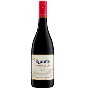 Vino Riunite Lambrusco rosso botella x750ml