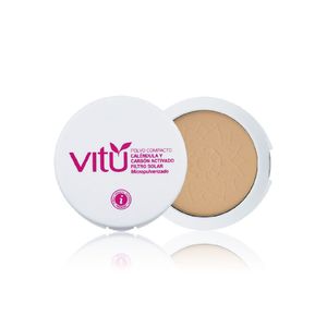 Polvo Vitú compacto caléndula tono 2 avellana x12g