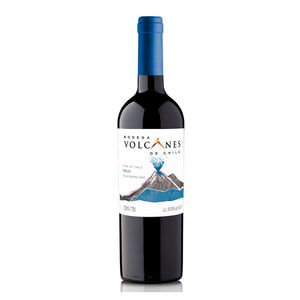 Vino tinto volcanes merlot x 750 ml