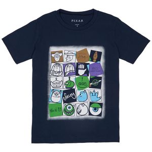 Camiseta niño manga corta azul Pixar