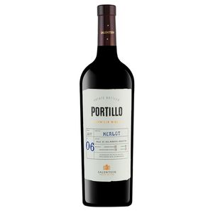 Vino tinto Portillo merlot x750ml