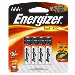 Pila alkalina AAA Energizer pilas x 4 und
